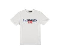 NAPAPIJRI T-Shirt Herren Regular Fit Kurzarm Rundhals Baumwolle weiß, XXL