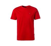 NAPAPIJRI T-Shirt Herren Slim Fit Kurzarm Rundhals Baumwolle rot, XXL