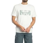 Napapijri Herren Entspanntes Vanni-Grafik-T-Shirt, White Heron, L