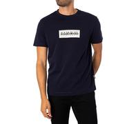 Napapijri Box Logo Kurzarm-t-shirt M Blue Marine