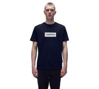 Napapijri Box Logo T-Shirt dunkelblau/weiß - M