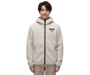 NAPAPIJRI T-Tynik FZH Herren Fleece-Jacke nachhaltige Sweat-Jacke mit seitlichen Eingriffstaschen Fleecejacke NP0A4IA8N1J1 Beige M