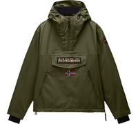Napapijri - Wasserfeste, winddichte und wärmende Anorakjacke - Herren - Rainforest Next - Rainforest Next Olive Night für Herren - Größe L Khaki L