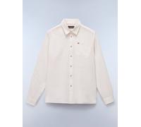 NAPAPIJRY Leinen-Hemd - Regular fit - in Creme - Größe XXL | Herren Plussize