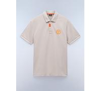 NAPAPIJRY Poloshirt "Clanis" in Beige - Größe XL | Herren Plussize