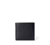 Narbenleder-Brieftasche mit Münzfach EINHEITSGROESSE Black