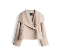 someday Damen Jacke | NARIA Regular Wolljacke mit breitem Schalkragen Soft Oat, 42