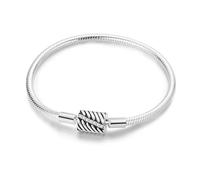 NARMO 925 Sterling Silber Armbänder für Frauen Schlange Kette Armband fit Pandora Charm Perlen Minimalismus Armbänder 7.1in
