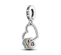 NARMO 925 Sterling Silber Charms für Armbänder Original Bead Charm für Pandora Armband Herz Dangle Charms