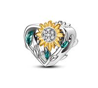 NARMO 925 Sterling Silber Charms für Armbänder Original Bead Charm für Pandora Armband Sonnenblume Charm Silber Charms Geschenke