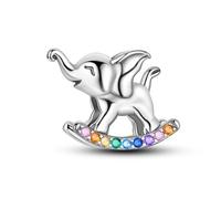NARMO 925 Sterling Silber Charms für Pandora Armband Netter Elefant Charm