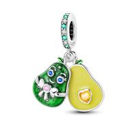 NARMO Avocado Charms 925 Sterling Silber Dangle Charms für Pandora Armbänder