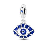 NARMO Charms für Pandora Armbänder 925 Sterling Silber Charm Blue Evil Eye Dangle Anhänger für Frauen Mädchen