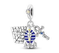 NARMO Charms für Pandora Armbänder 925 Sterling Silber Charms Pyramiden und Sphinx Dangle Anhänger Charms