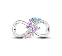 NARMO Infinite Charm 925 Sterling Silber Schmetterling Charm für Pandora Armband Original Perlen für Frauen Mädchen