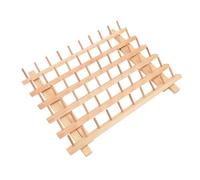 Naroote Garnhalter aus Holz für 60 Spulen mit Zusammenklappbaren Beinen für Nähräume und Bastelbereiche, Umweltfreundliches Kiefernmaterial, 13,39 X 15,75 X 9,84 Zoll