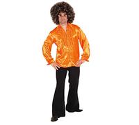 narrenkiste O7107-48-50 Herren Schlaghose schwarz 70er 80er Jahre Discohose Gr.48-50