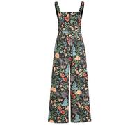 NARUPE Sommer-Outfits für Damen 2024, Jumpsuits, Strampler & Overalls, lässige Sommer-Outfits, Übergröße, Sommerkleider, Schwarz , 46