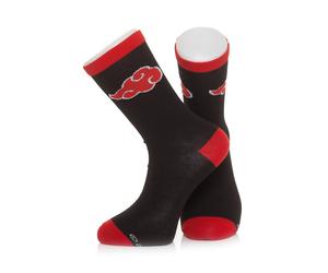 Naruto - Akatsuki Black & Red - Socken - Schwarz - Onesize - 73% Baumwolle 25% Polyester 2% Elastan Schwarz Onesize