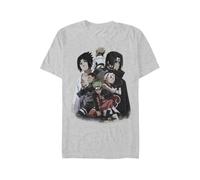 Naruto Shippuden - Group Herren-T-Shirt - grau meliert - Offizieller & Lizenzierter Fanartikel S