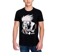 Naruto Herren T-Shirt Kakashi Hatake Baumwolle schwarz - L