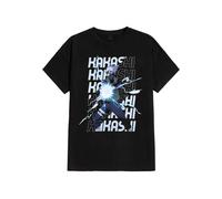 Naruto Shippuden - Kakashi Männer T-Shirt schwarz L 100% Baumwolle Anime, Fan-Merch, TV-Serien