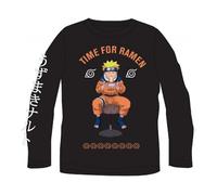Naruto Langarm-Shirt „Time for Ramen“ für Jungen | schwarz,116