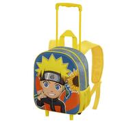 Naruto Peace-Kleiner 3D Rucksack mit Rädern, Mehrfarbig, 26 x 34 cm, Kapazität 12,5 L