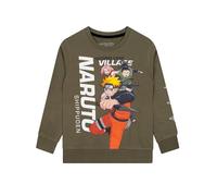Naruto Pullover Kinder, Langarm Anime Sweatshirt Jungen, Baumwolle, Grün 140