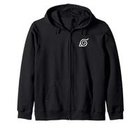 Naruto Shippuden Action Attack Swirl Front and Back Anime Kapuzenjacke
