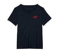 Naruto Shippuden Anti Leaf Cloud Front and Back Anime T-Shirt, Damen Große Größen, Schwarz, 6X