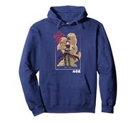 Naruto Shippuden Gaara Kanji Frame Pullover Hoodie, Unisex für Erwachsene, Marineblau, L