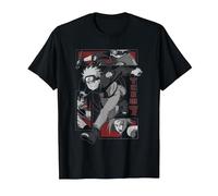 Naruto Shippuden Grunge Team 7 Anime T-Shirt, Herren, Schwarz, 6XL