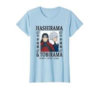 Naruto Shippuden Hashirama & Tobirama T-Shirt, Damen, Himmelblau, XS