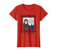 Naruto Shippuden Hashirama & Tobirama T-Shirt, Damen, Rot, S