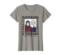 Naruto Shippuden Hashirama & Tobirama T-Shirt, Damen, Schiefergrau, XL
