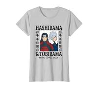 Naruto Shippuden Hashirama & Tobirama T-Shirt, Damen, Silber, XXL