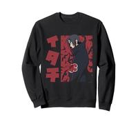 Naruto Shippuden Itachi Kanji with Birds Background Anime Sweatshirt