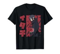 Naruto Shippuden Itachi Kanji with Birds Background Anime T-Shirt
