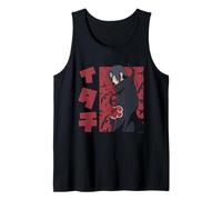 Naruto Shippuden Itachi Kanji with Birds Background Anime Tank Top