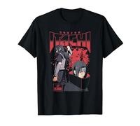 Naruto Shippuden Itachi Uchiha Red Splatter Anime T-Shirt, Herren, Schwarz, M