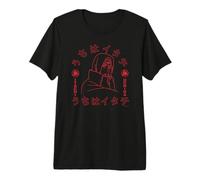 Naruto Shippuden Itachi Uchiha Sharingan Outline Anime Premium T-Shirt