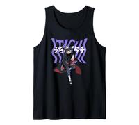 Naruto Shippuden Itachi Warped Text and Kanji Anime Tank Top