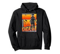 Naruto Shippuden Kakashi Outline with Mask and Kanji Anime Pullover Hoodie