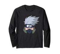 Naruto Shippuden Kakashi Oversized Portrait Anime Langarmshirt