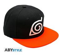ABYstyle - Naruto Shippuden Konoha-Hut, Farbe Schwarz/Orange, Einheitsgröße, ABYCAP018