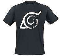Naruto Shippuden - Konoha Männer T-Shirt schwarz Anime, Fan-Merch, TV-Serien