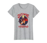 Naruto Shippuden Naruto Sage Mode T-Shirt, Damen, Grau Meliert, S