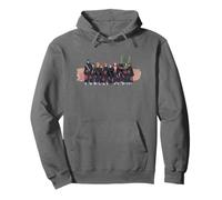 Naruto Shippuden Retro Akatsuki Group Front and Back Anime Pullover Hoodie