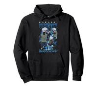 Naruto Shippuden Retro Kakashi Lightning Poses Anime Pullover Hoodie